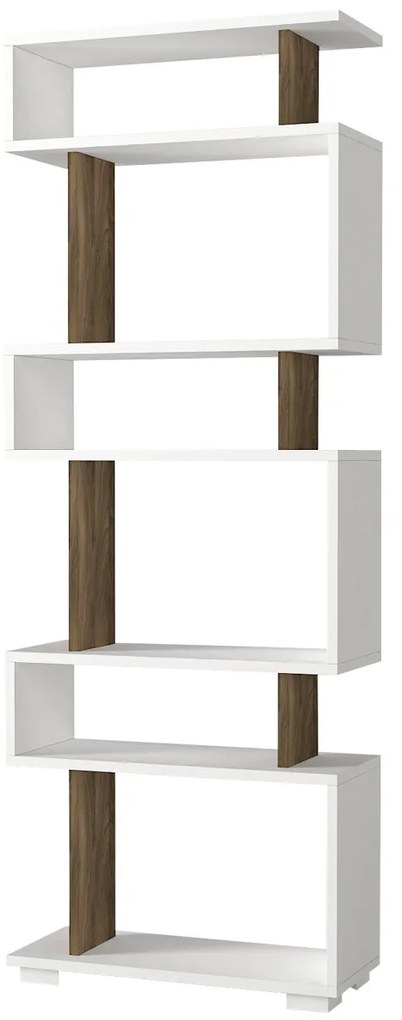Biblioteczka Blok White Walnut