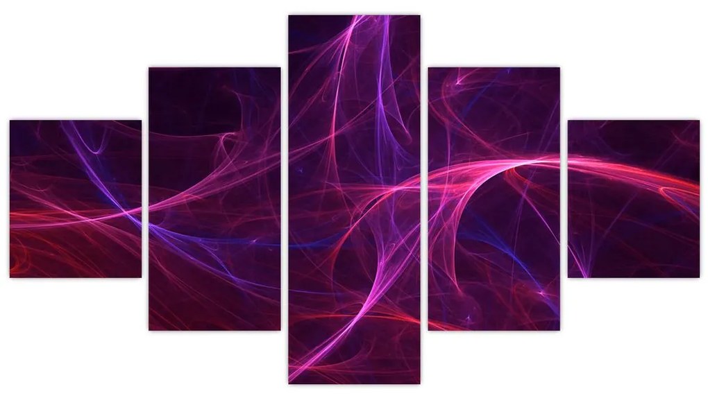 Abstrakcyjny obraz krzywych (125x70 cm)