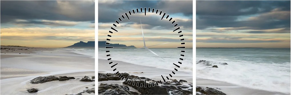 Obraz - Robben Island (z zegarem) (90x30 cm)