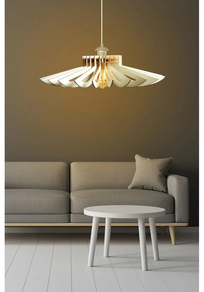 Biała lampa wisząca ø 68 cm – Opviq lights