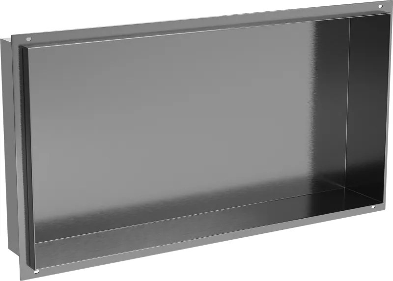 Mexen X-Wall-NR półka wnękowa bez kołnierza 60 x 30 cm, gun gray szczotkowany - 19E1603010