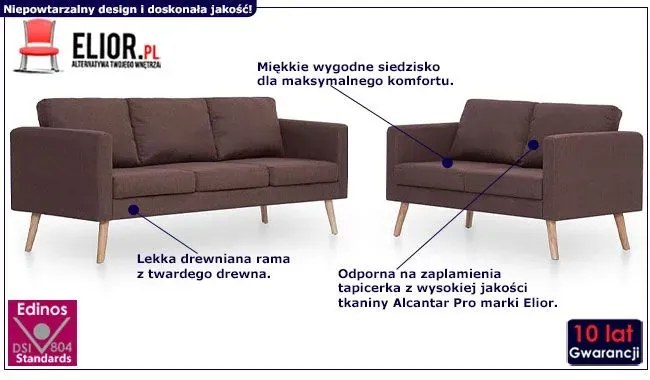 Komplet 2 sof wypoczynkowych G1-B92