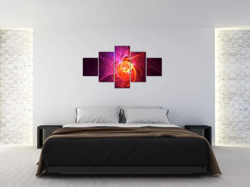 Nowoczesny abstrakcyjny obraz (125x70 cm)