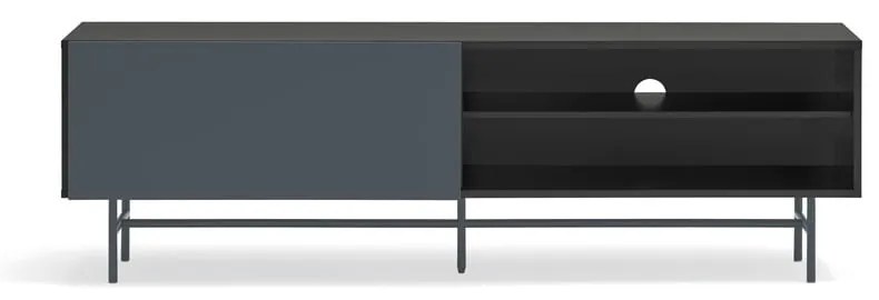 Czarno-antracytowa szafka pod TV 180x56 cm Nube – Teulat