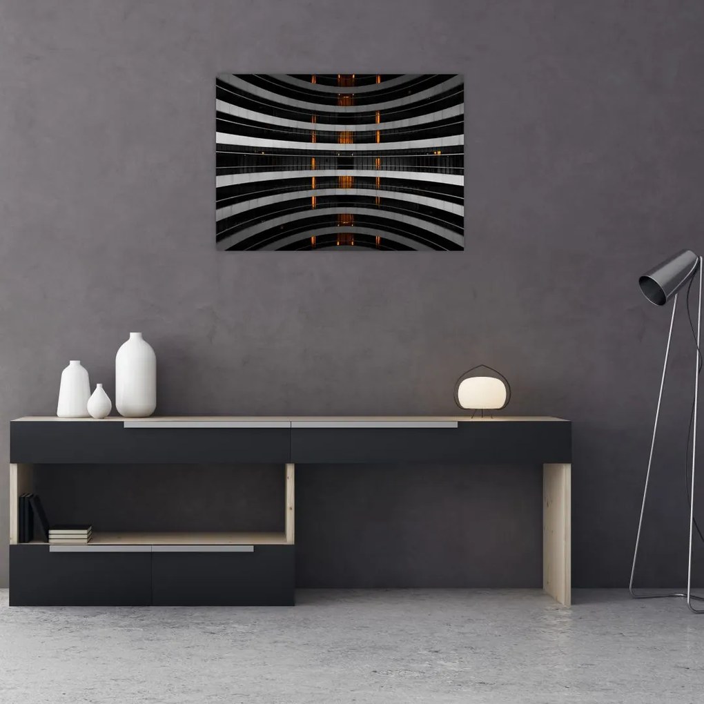 Obraz na szkle - Abstrakcyjny obraz - budynek (70x50 cm)