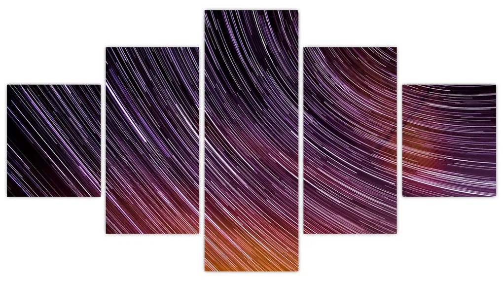 Obraz rozmytych gwiazd na niebie (125x70 cm)