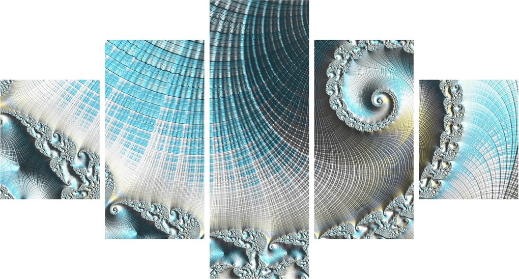 Obraz teksturowanej spirali (125x70 cm)