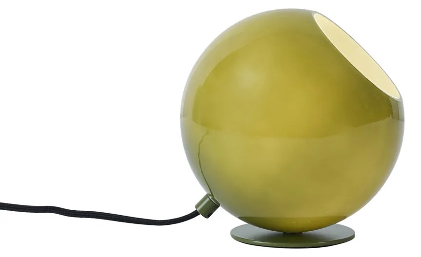 Lampa stołowa w stylu retro zielona ze szkłem - Mabel