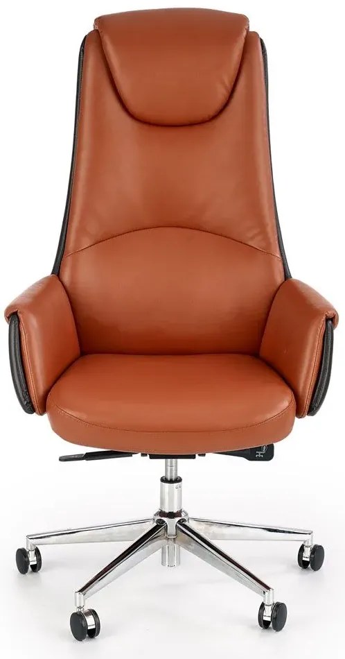 Elegancki brązowy fotel obrotowy Z6-Z86