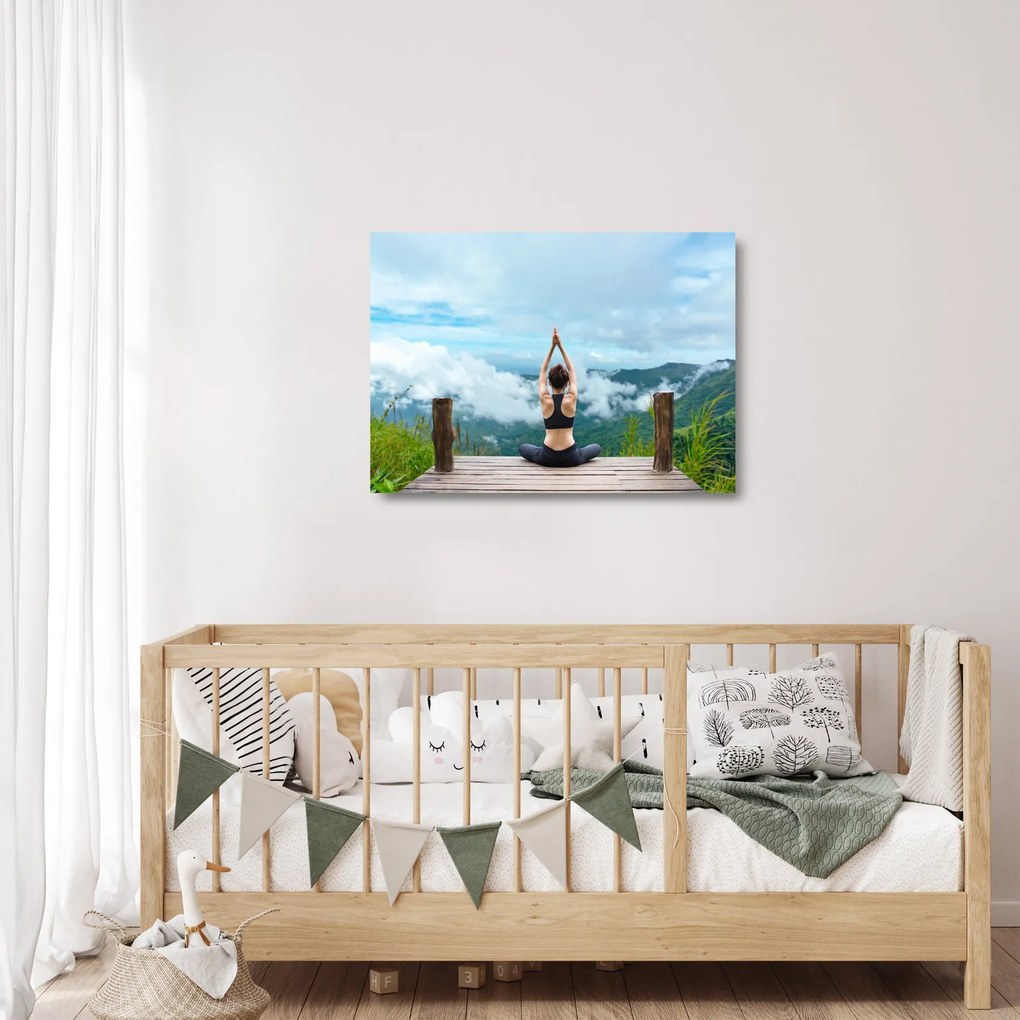 Obraz na szkle - Joga (70x50 cm)