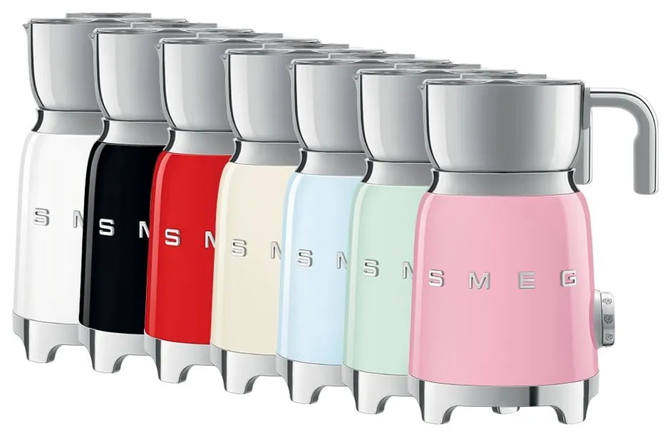 Jasnoniebieski spieniacz do mleka 50's Retro Style – SMEG