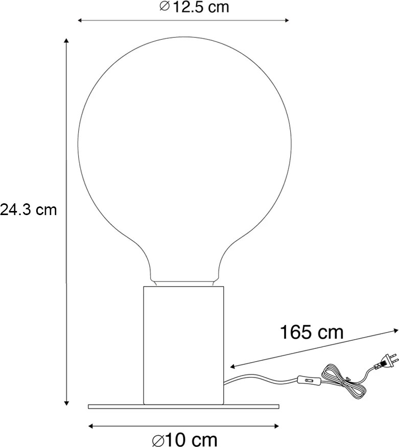 Złota lampa stołowa bożonarodzeniowa z LED - Facil