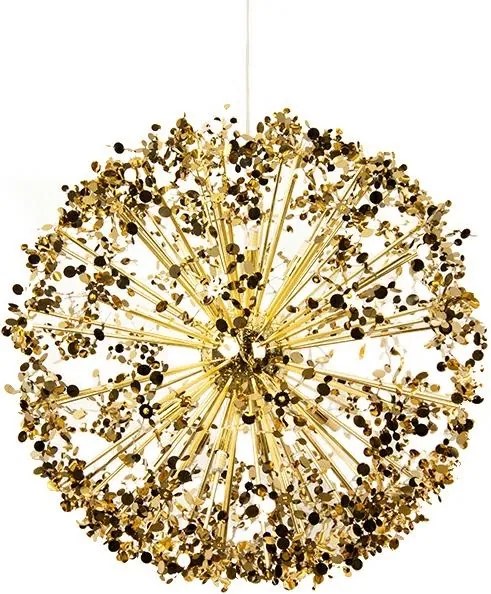 Designerska lampa wisząca Monete 50, złota