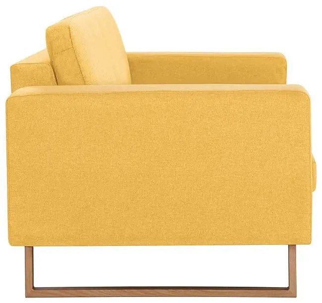Elegancka trzyosobowa sofa Ladi 3X - żółta