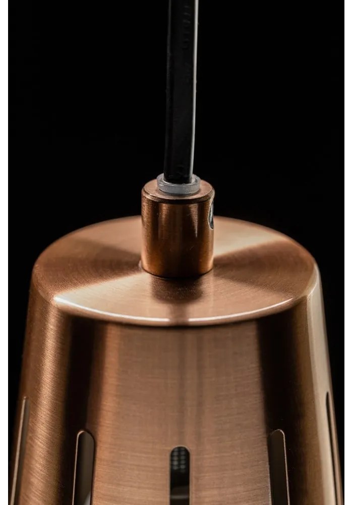 Szara lampa wisząca z metalowym kloszem ø 22 cm Gianni – GTV