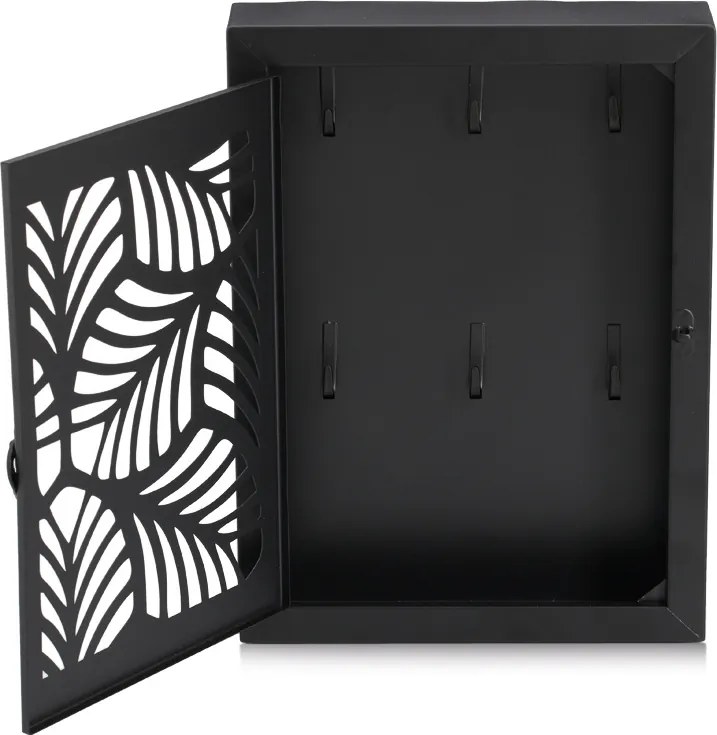 Metalowa skrzynka na klucze LEAVES, 30 x 22 x 5 cm