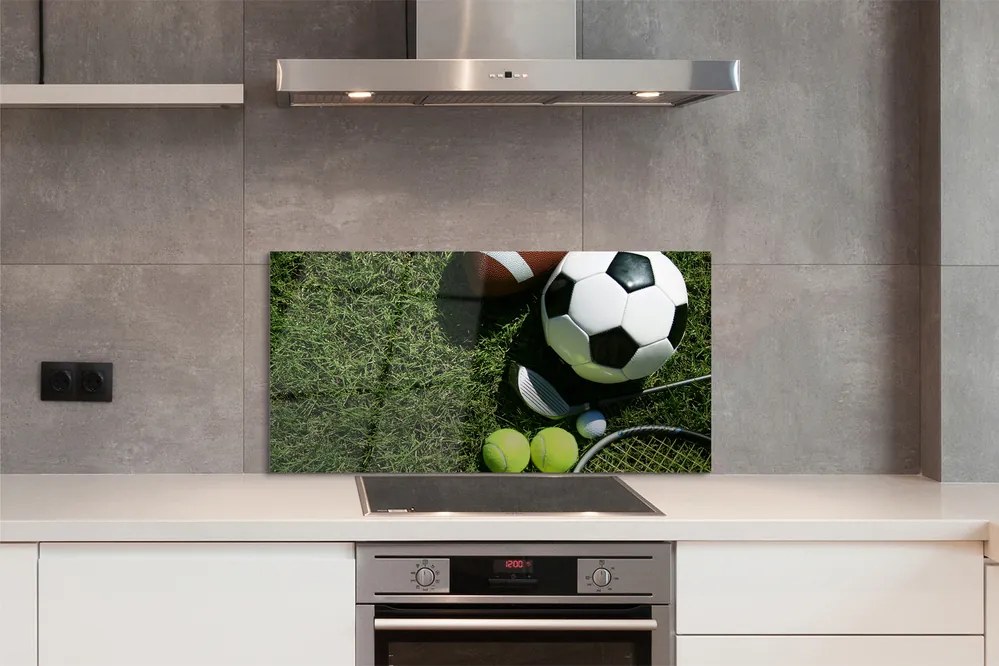 Szklany Panel Sprzęt do Tenisa na Trawie