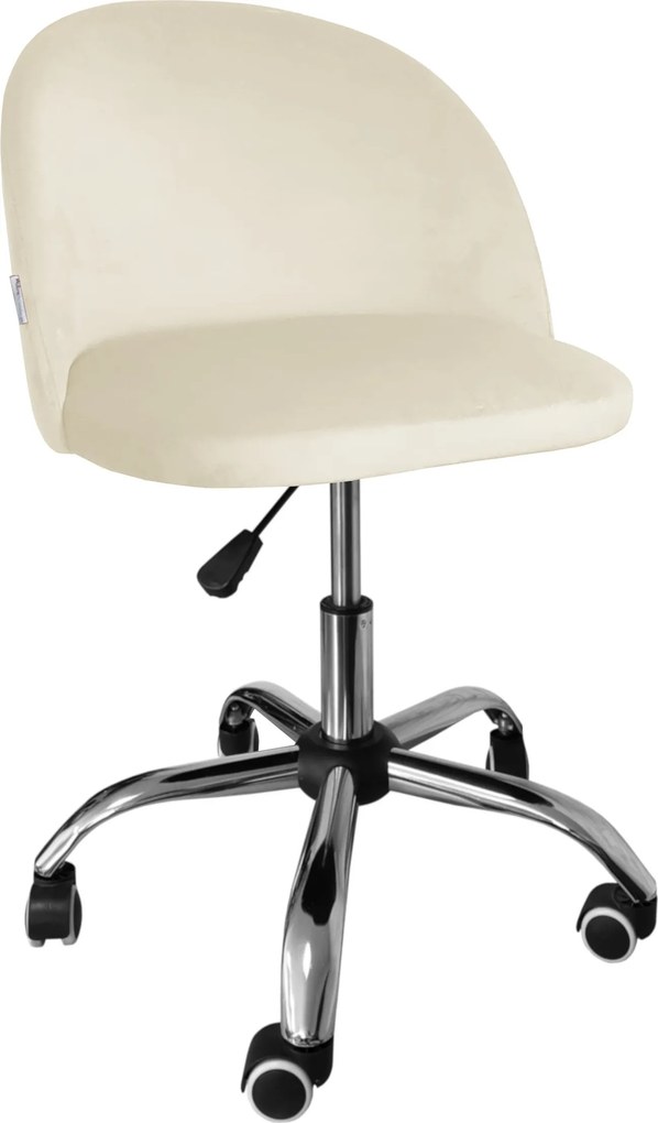 Fotel obrotowy COLIN krzesło biurowe fotel ergonomiczny do biurka : Kolor Stelaża - Chrom, Kolor tkaniny - VELVET - MG50, Typ siedziska - Siedzisko obrotowe 360°, Typ tkaniny - Velvet