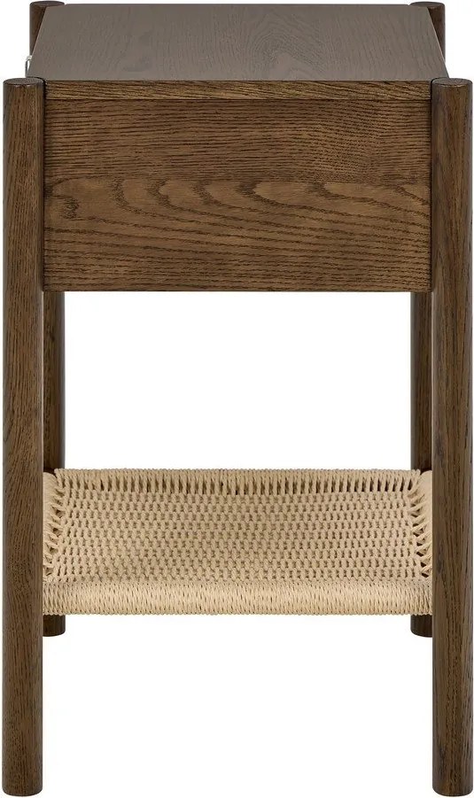 Szafka nocna w dekorze dębu w ciemnym naturalnym kolorze Monfort – Actona