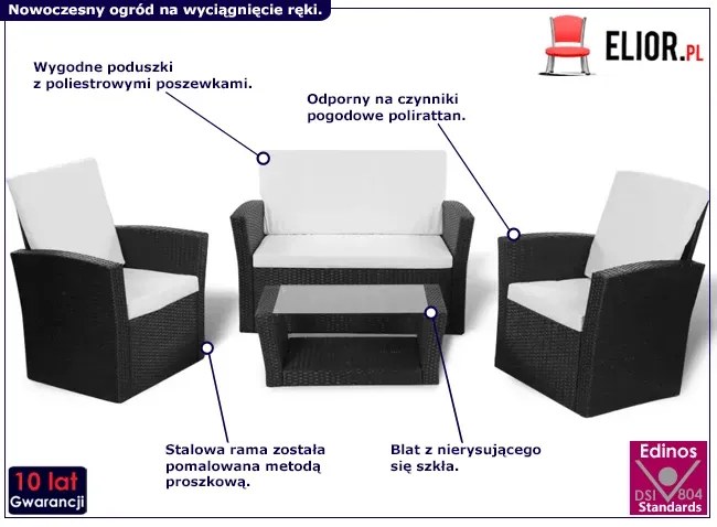 Meble wypoczynkowe na taras F3-W01