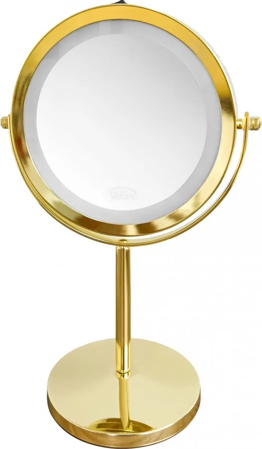 Lusterko Do Makijażu PREMIUM Kosmetyczne POWIĘKSZAJĄCE 10X Podświetlane LED