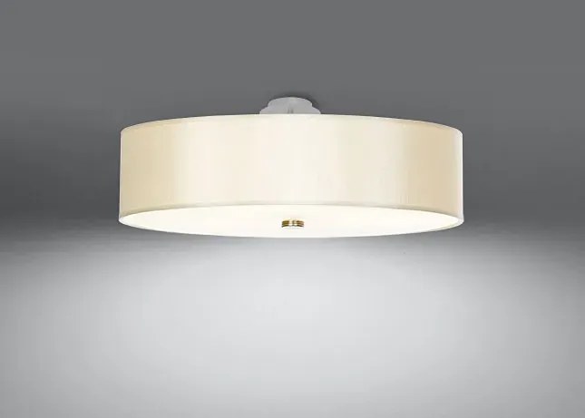 Biały minimalistyczny plafon z abażurem 50 cm - EX662-Secret