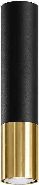 Czarno-złoty plafon tuba W0-C48