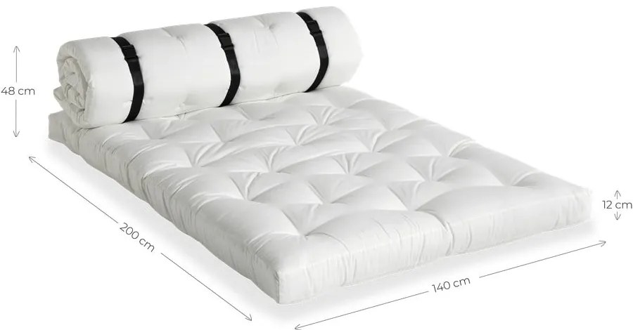 Beżowa sofa rozkładana odpowiednia na zewnątrz Karup Design OUT™ Buckle Up Beige