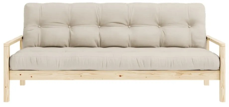 Beżowa rozkładana sofa 205 cm Knob – Karup Design