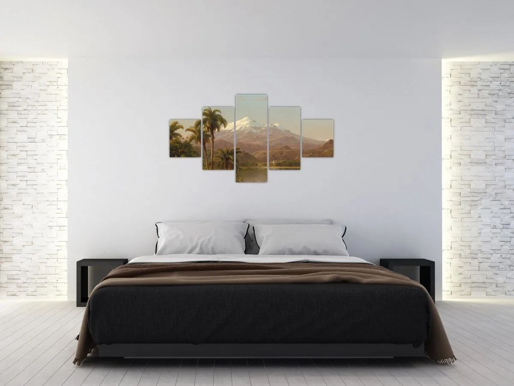 Obraz - Frederic Edwin Church, Tamaca Palms, reprodukcje (125x70 cm)
