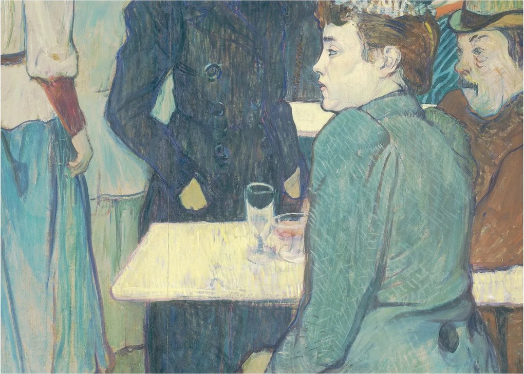 Obraz - Henri de Toulouse-Lautrec, A Corner of the Moulin de la Galette, reprodukcje (70x50 cm)