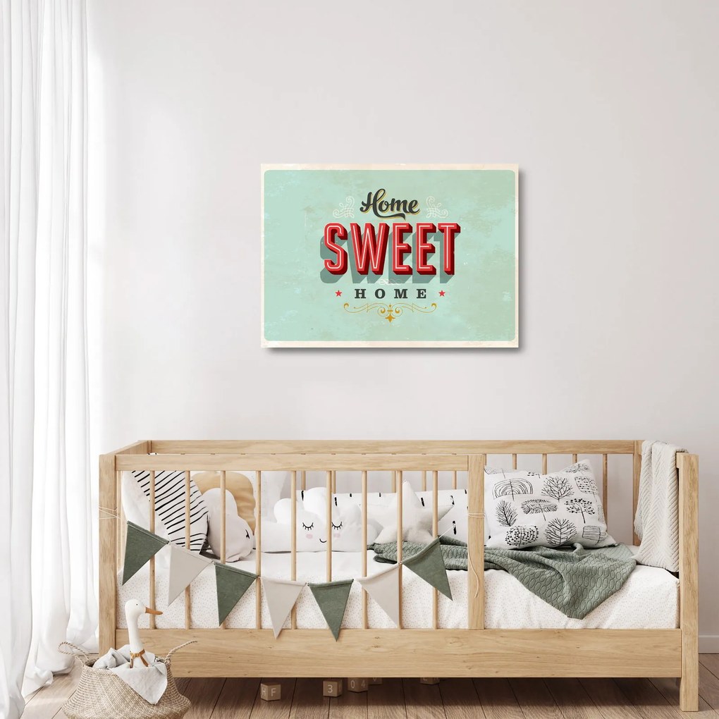 Obraz na szkle - Home sweet home (70x50 cm)
