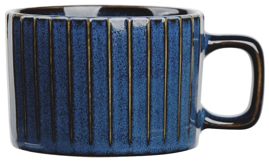 Altom Kubek porcelanowy Reactive Stripes niebieski, 220 ml