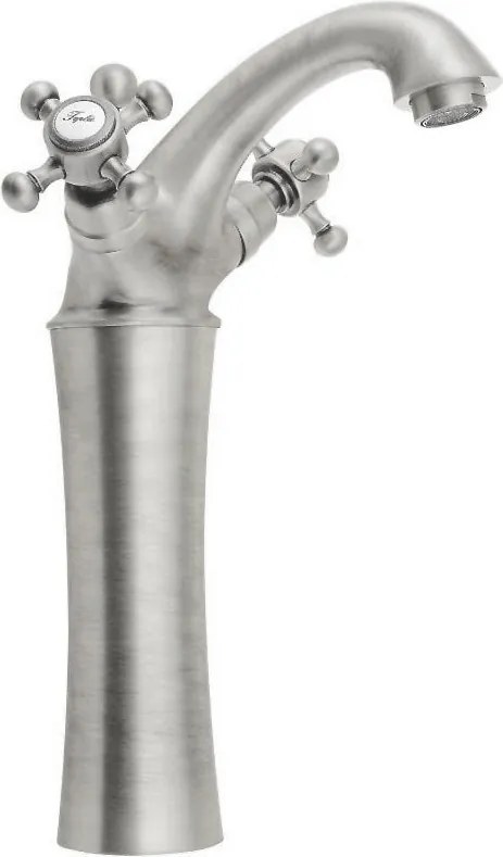 Bateria umywalkowa stojąca w kolorze matowego srebra Antea – Sapho