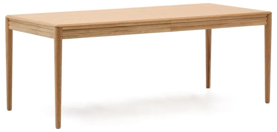Rozkładany stół z dodatkowym blatem w dekorze dębu 90x200 cm Lenon – Kave Home