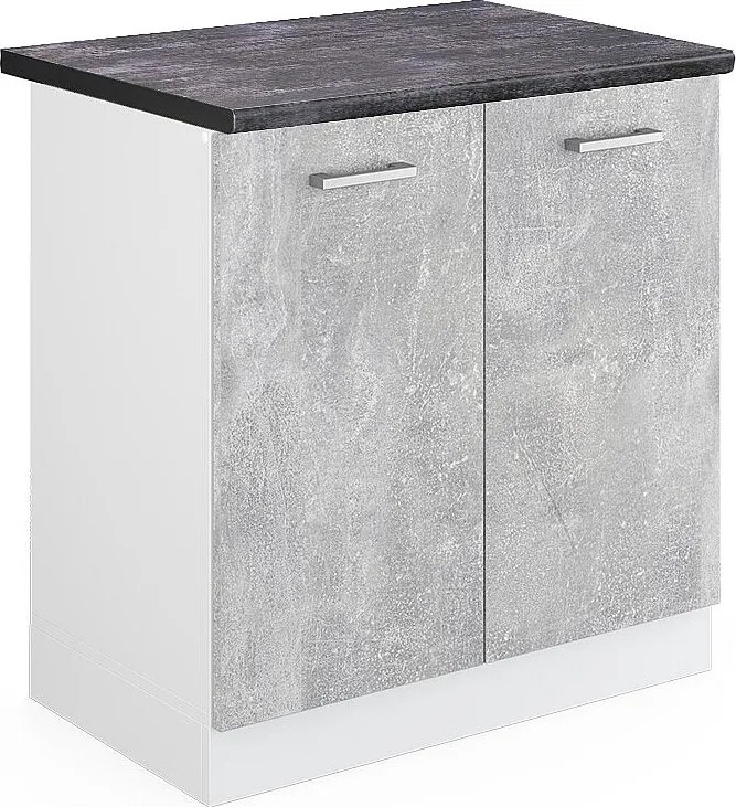 Szafka pod zlew beton 80x60x81.6 r-line