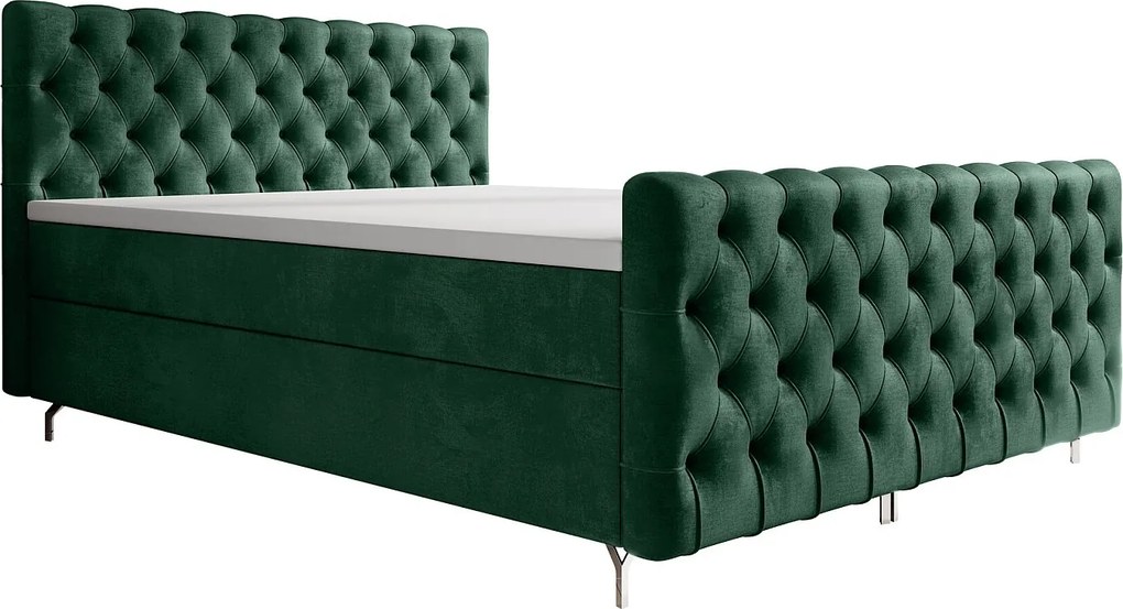 Łóżko kontynentalne Chester Plus 140x200 Monolith 37