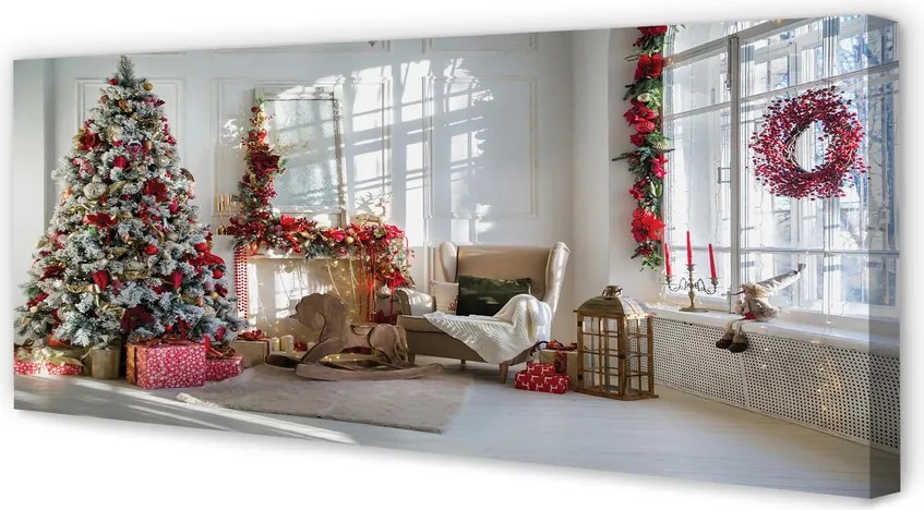 Obraz canvas na ścianę Choinka, Prezenty i Dekoracje