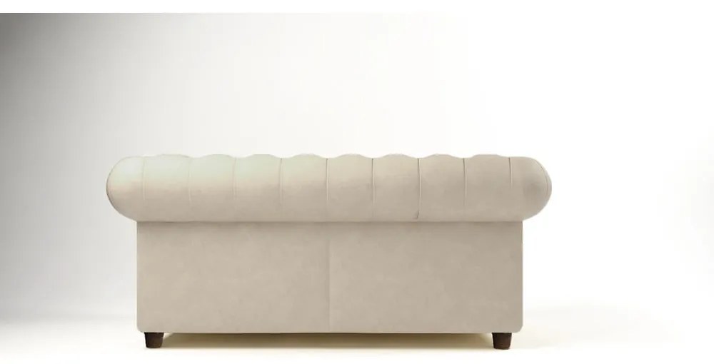 Kremowa aksamitna sofa 178 cm Cambridge – Ropez