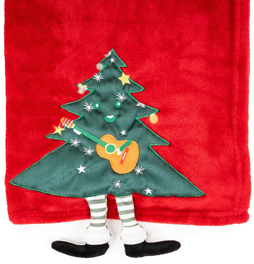 4Home Świąteczny koc Merry Christmas tree, 150 x 200 cm