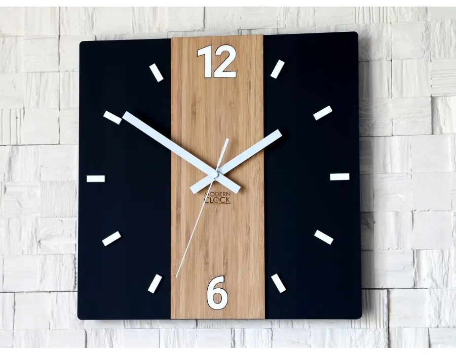 Zegar na ścianę nowoczesny do salonu sypialni cichy kwadratowy efektowny