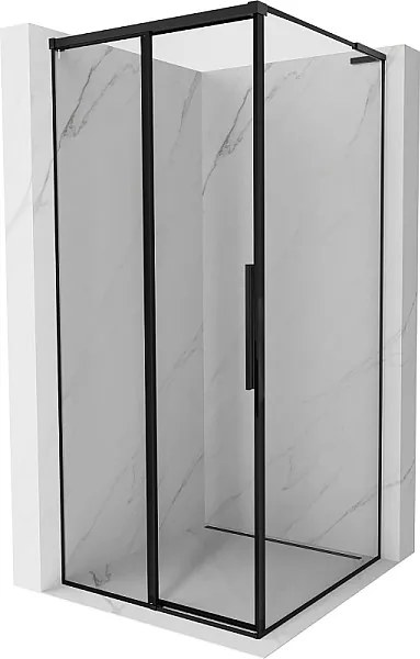 Mexen Rox L kabina prysznicowa rozsuwana lewa 120 x 120 cm, czarna ramka , czarna - 8C2L-120-120-70-70-L