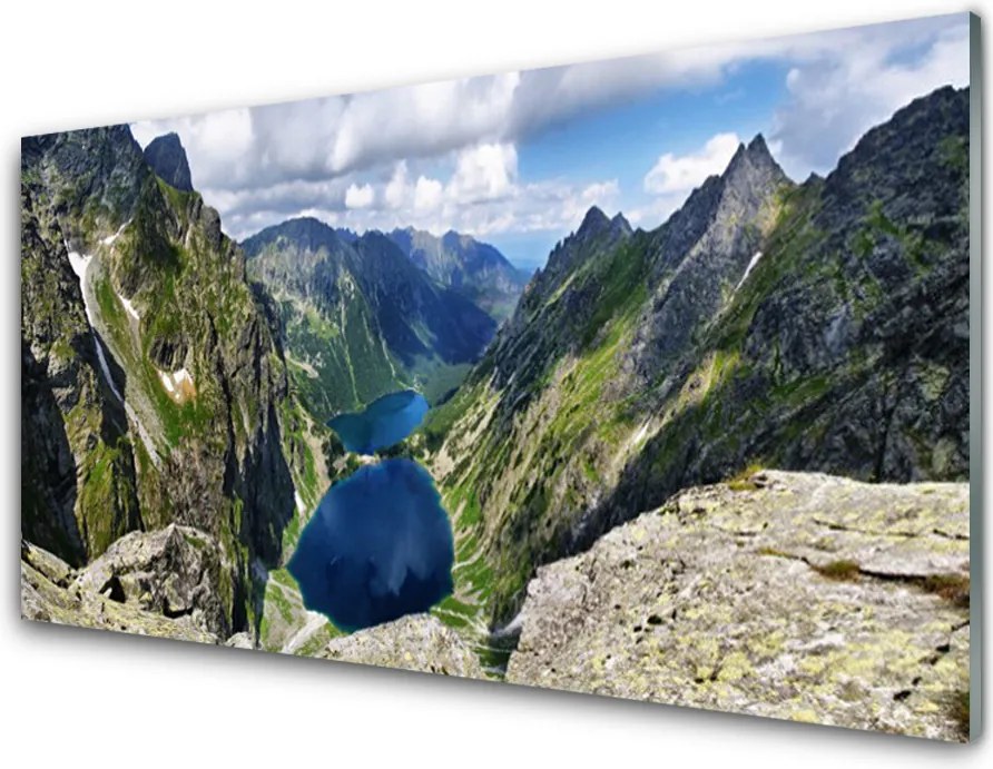 Panel Szklany Panorama Alpejskich Szczytów