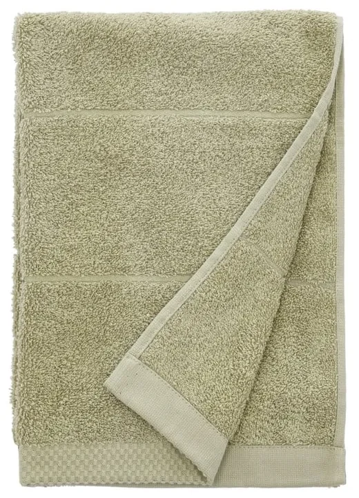 Jasnozielony bawełniany ręcznik kąpielowy frotte 70x140 cm Line – Södahl