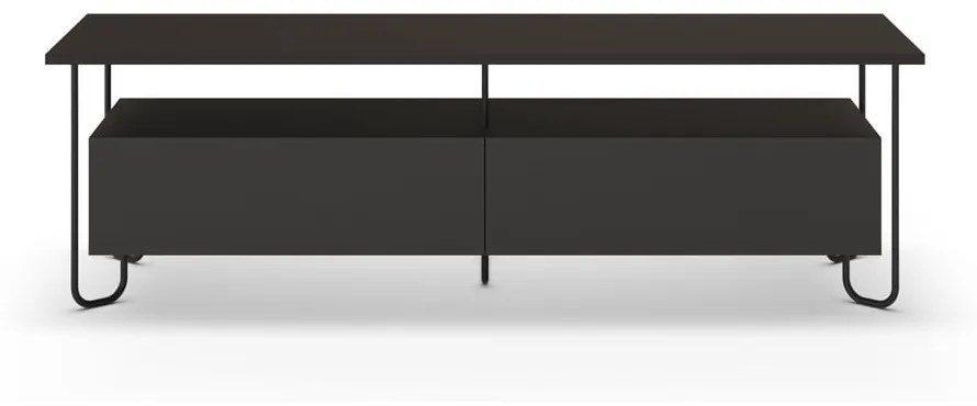 Czarna szafka pod TV 150x45 cm Dilly – Marckeric