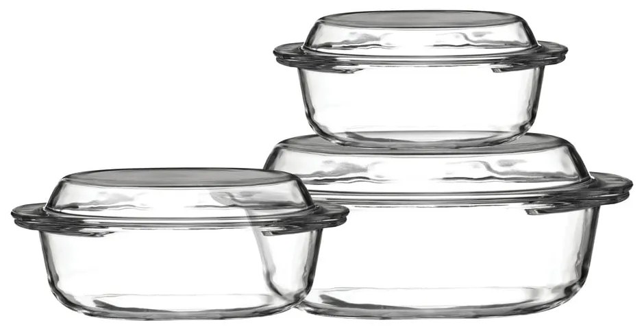 Szklane naczynia do zapiekania zestaw 3 szt. 21x24 cm Ovenlove – Premier Housewares