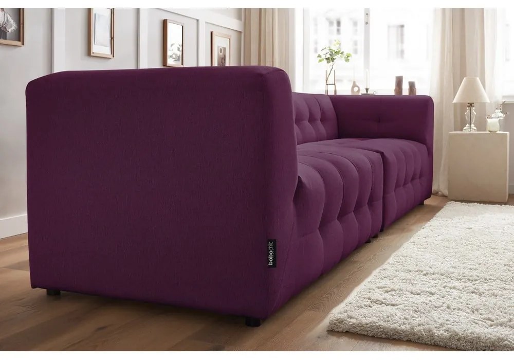 Ciemnofioletowa sofa 324 cm Kleber – Bobochic Paris