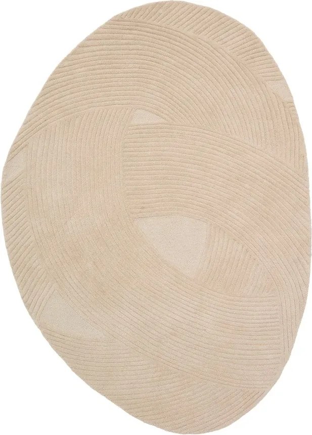 Kremowy wełniany dywan tkany ręcznie 160x230 cm Domm – Kave Home