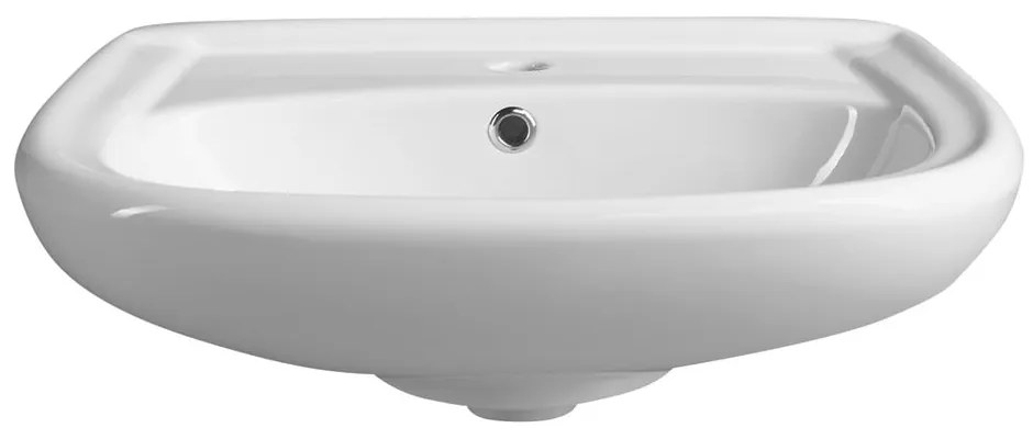 Biała ceramiczna umywalka 56x44 cm – Sapho