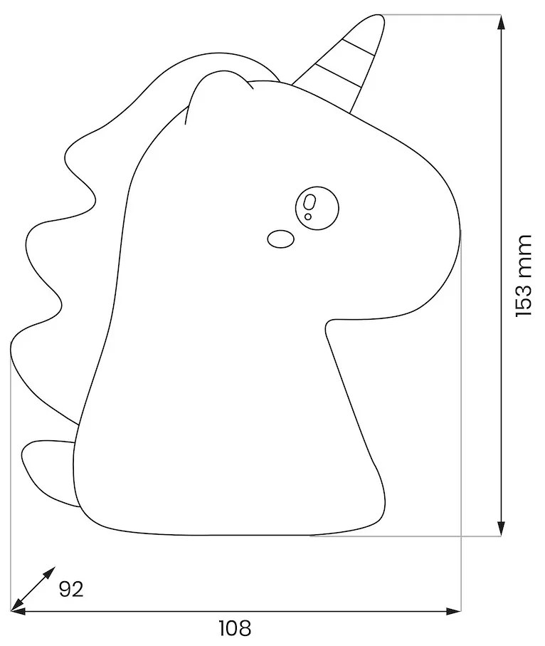 Lampka dziecięca jednorożec UNICORN